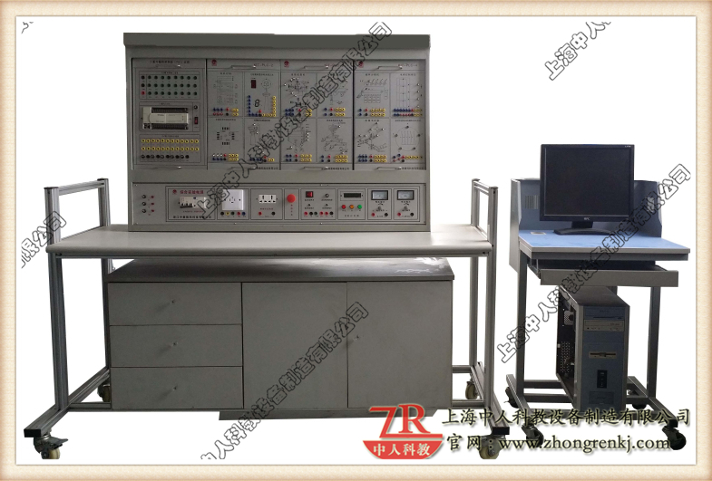 可编程控制器、触摸屏、变频器、综合实训装置