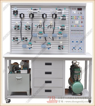 气动实验台,气动液压实验台,气压与液压综合实训台,PLC控制