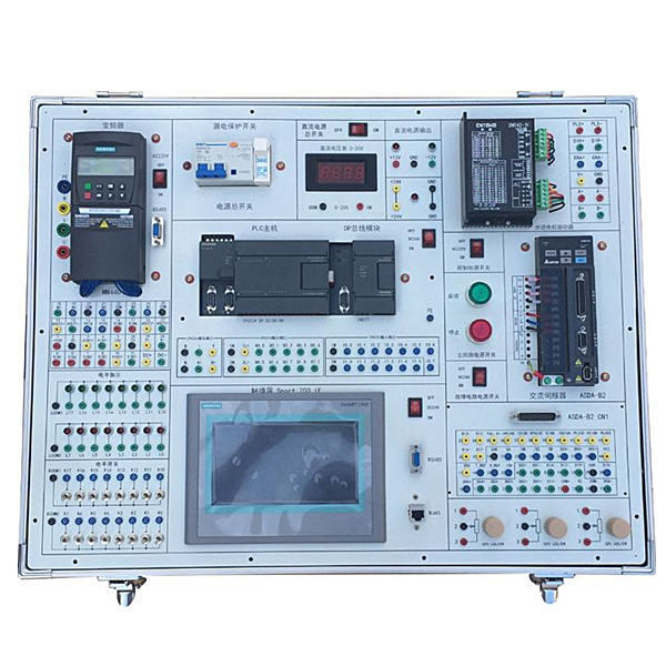 PLC变频器触摸屏实验箱,PLC基础实训装置