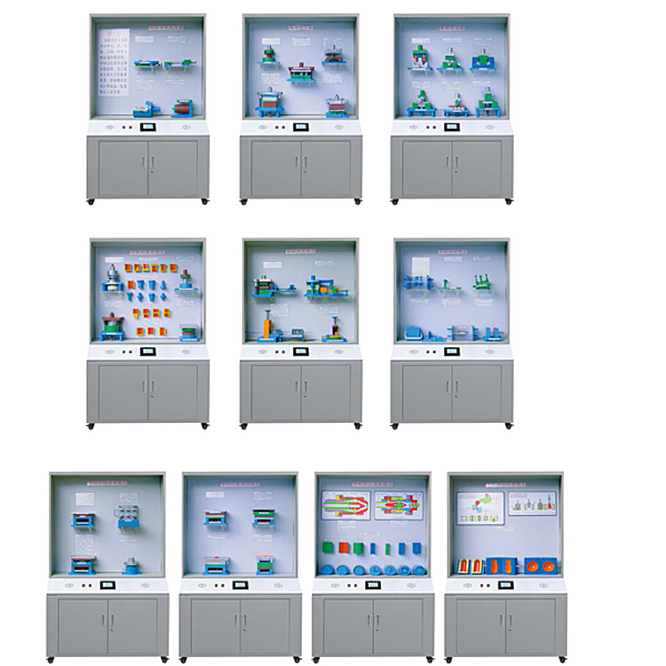 模具示教陈列柜（触控同步语音解说）,模具教学陈列柜