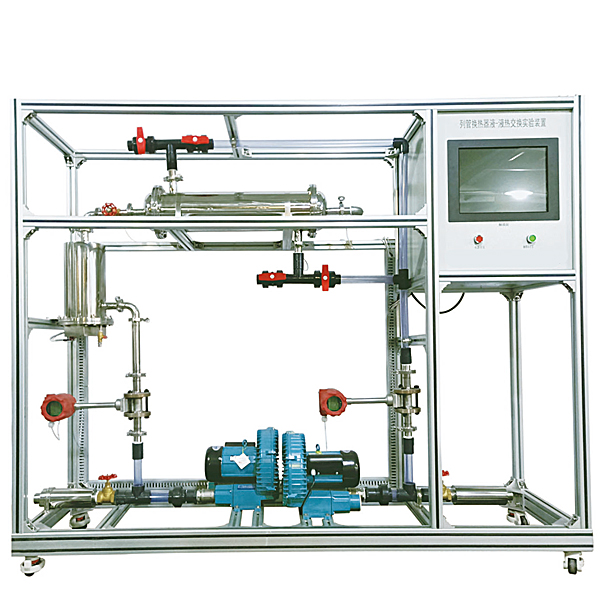 列管换热器气-气热交换实验装置,换热器传热系数实训台