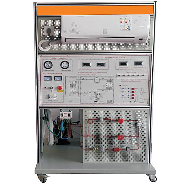 空调制冷制热实训考核装置,空调系统维修与调试实训平台