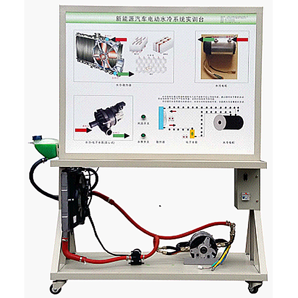 电动汽车水冷系统示教实验装置,纯电动车电源管理示教实训装置