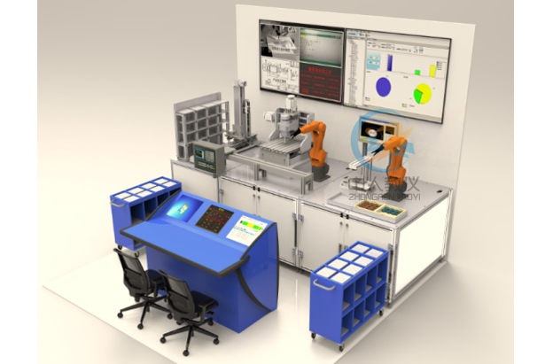 桌面式智能制造实训系统,桌面式柔性制造生产线实训系统